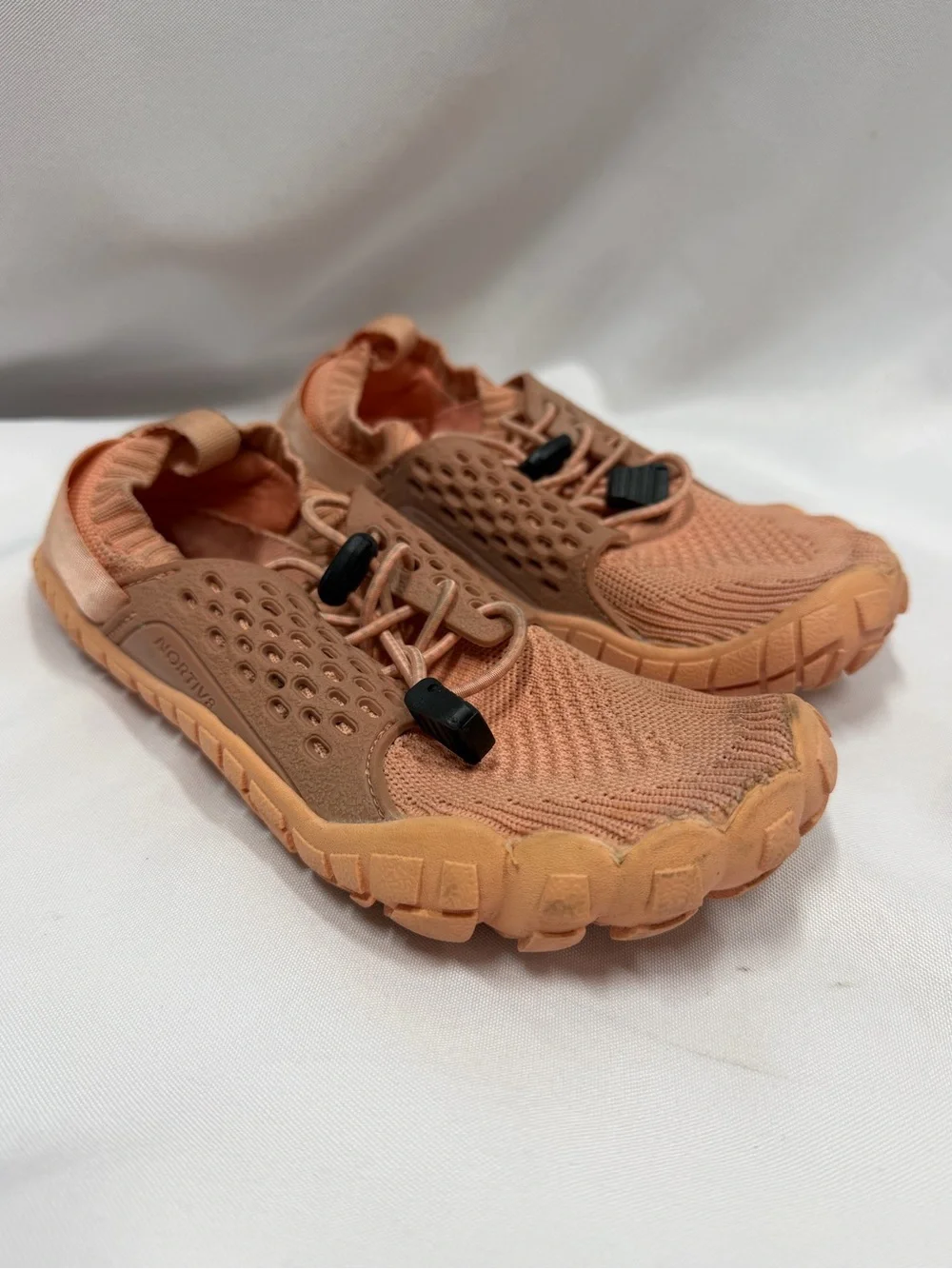 NORTIV 8 | Water Shoes Peach Pink Lightweight Unisex Kids Size 3